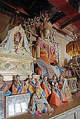 Ladakh - Rizong gompa, statues of the dukang